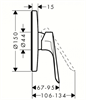 Смеситель Hansgrohe Logis E 71603000 для душа, хром 71603000 - фото 242278