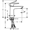Смеситель Hansgrohe Talis E 71714000 для раковины, версия CoolStart 71714000 - фото 242314