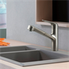 Смеситель Hansgrohe Focus M42, для кухонной мойки, с вытяжным изливом, цвет нержавеющая сталь, 71814800 71814800 - фото 242403