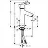 Смеситель Hansgrohe Talis S 100 72022000 для раковины, CoolStart 72022000 - фото 242443