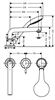 Смеситель Hansgrohe Talis S 72416000 на борт ванны 72416000 - фото 242483