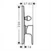 Смеситель Hansgrohe Rebris 72459670 E для душа, черный матовый 72459670 - фото 242499
