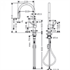 Смеситель Hansgrohe Talis 210 M54, для кухонной мойки, с вытяжным изливом, хром, 72800000 72800000 - фото 242542
