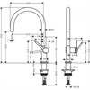 Кухонный смеситель Hansgrohe Talis M54, 72804000, хром 72804000 - фото 242560