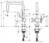 Кухонный смеситель Hansgrohe Talis M54, с вытяжным изливом, под сталь, 72807800 72807800 - фото 242570