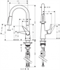 Смеситель Hansgrohe Talis S 160 72815800 для кухонной мойки, сталь 72815800 - фото 242599