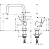 Кухонный смеситель Hansgrohe Talis M54, 72844670, черный матовый 72844670 - фото 242665