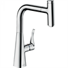 Смеситель Hansgrohe Metris Select 73802000, для кухонной мойки, с вытяжным изливом, цвет хром 73802000 - фото 244225