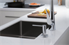 Смеситель Hansgrohe Metris Select 73802000, для кухонной мойки, с вытяжным изливом, цвет хром 73802000 - фото 244227