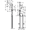 Смеситель Hansgrohe Metris Select 73802000, для кухонной мойки, с вытяжным изливом, цвет хром 73802000 - фото 244228