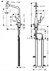 Смеситель Hansgrohe Metris Select 73816000, для кухонной мойки, с вытяжным изливом, цвет хром 73816000 - фото 244301