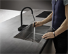 Кухонный смеситель Hansgrohe Aquno Select M81, 73831670, ComfortZone 170, с вытяжным изливом, 3 режима струи, черный матовый 73831670 - фото 244379