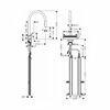 Кухонный смеситель Hansgrohe Aquno Select M81, 73831670, ComfortZone 170, с вытяжным изливом, 3 режима струи, черный матовый 73831670 - фото 244380