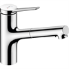Смеситель Hansgrohe Zesis, lite 74803000, для кухонной мойки, с вытяжным изливом, цвет хром 74803000 - фото 245698