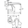 Смеситель Hansgrohe Vivenis 75050700 для раковины, со сливным гарнитуром, белый матовый 75050700 - фото 245732
