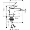 Смеситель Hansgrohe Vivenis 75200700 для биде, с донным клапаном, белый матовый 75200700 - фото 245738