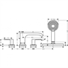 Смеситель Hansgrohe Vivenis 75444700 на борт ванны, белый матовый 75444700 - фото 245754