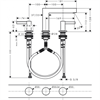 Смеситель для раковины Hansgrohe Finoris 76033670, донный клапан Push-Open, черный матовый 76033670 - фото 245778