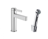 Смеситель для раковины Hansgrohe Finoris 76210000, с гигиеническим душем и донным клапаном Push-Open, хром 76210000 - фото 245849