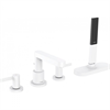 Смеситель Hansgrohe Finoris 76444700 на борт ванны, белый матовый 76444700 - фото 245982