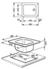Smeg VS45-P3 мойка, нержавеющая сталь, 580х500 мм, нержавеющая сталь матовая 8017709084172 - фото 246724
