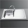 Smeg SP791D-2 мойка, нержавеющая сталь, 790х500 мм, нержавеющая сталь матовая, чаша слева 8017709139308 - фото 246769