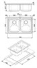 Smeg SP792-2 мойка, нержавеющая сталь, 790х500 мм, нержавеющая сталь полированная 8017709139322 - фото 246780
