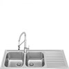 Smeg LLR116-2 мойка, нержавеющая сталь, 1160х500 мм, нержавеющая сталь матовая 8017709218607 - фото 247239