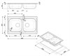 Smeg LYP862 мойка, нержавеющая сталь, 860х500 мм, нержавеющая сталь матовая 8017709251611 - фото 247787