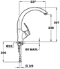 Смеситель для мойки Teka MC-10 Plus 915 Chrome (97911502) 97911502 - фото 254258