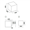 Вытяжка пристенная Falmec Rubik E.Ion Glass Black 42 см CERN42.E0P6#ZZZN441F cern42.e0p6#zzzn441f - фото 257539