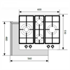 Встраиваемая газовая варочная панель Lex GVE 6043C IV LIGHT chao000344 - фото 257736