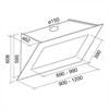 Вытяжка пристенная Falmec Quasar Top Fasteel 90 CQPN90.E10P2#ZZZX491F cqpn90.e10p2#zzzx491f - фото 258867