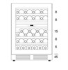 Винный шкаф Dunavox DAU-45.125DB.TO dau-45.125db.to - фото 259253