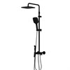 Душевая система Damixa Apollo, с изливом, чёрная матовая, DX220920300 (выставочный образец, отсутствует упаковка) dx220920300 - фото 260147