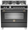 Комбинированная плита Bertazzoni HER90 6 MFE S NET her906mfesnet