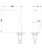 Смеситель Lemark Nero LM0205C для кухонной мойки lm0205c - фото 265589