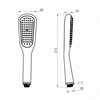 Душевая лейка Lemark 1 функция, черная, LM0411BL lm0411bl - фото 265607