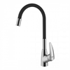 Смеситель Lemark Linara LM0415C-Black для кухонной мойки, с гибким изливом, хром lm0415c-black - фото 265611