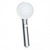 Душевая лейка Lemark LM0818CW 9 x 24.5 см 4-х функциональная, хром/белый lm0818cw - фото 265639