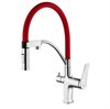 Смеситель Lemark Comfort LM3074C-Red для кухонной мойки, с подключением к фильтру, красный lm3074c-red - фото 265746