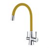 Смеситель Lemark Comfort LM3075C-Yellow для кухонной мойки, с подключением к фильтру питьевой воды, хром/желтый lm3075c-yellow - фото 265770