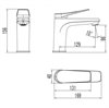 Смеситель Lemark Bronx LM3706GM, для раковины, с донным клапаном, графит lm3706gm - фото 265864