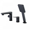 Смеситель Lemark Bronx LM3745BL, на борт ванны, черный lm3745bl - фото 265896