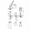 Смеситель Lemark Bronx LM3745GM, на борт ванны, графит lm3745gm - фото 265898