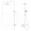 Душевая система Lemark Bronx LM3772GM, термостатическая, графит lm3772gm - фото 265914