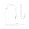 Смеситель Lemark Minima LM3805C для кухонной мойки, хром lm3805c - фото 265920