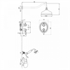 Душевая система Lemark Villa LM4829B, бронза lm4829b - фото 266062