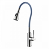 Смеситель Lemark Expert LM5082S-Gray для кухни с гибким изливом, хром/серый lm5082s-gray - фото 266110