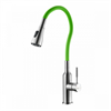 Смеситель Lemark Expert LM5082S-Green для кухни с гибким изливом, хром/зеленый lm5082s-green - фото 266111